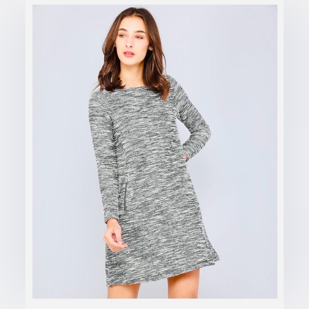 GAP Long Sleeve Oversized Knit Mini Dress Size XL Grey